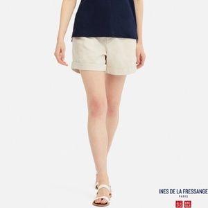 Uniqlo idlf cotton linen half pants